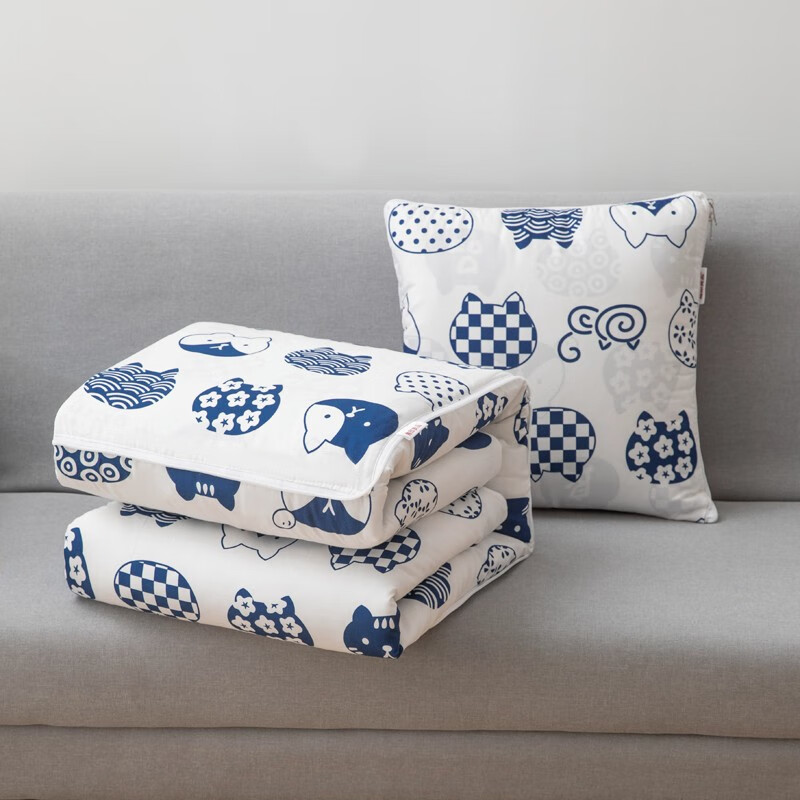 無印良品“招财猫”抱枕被高清大图