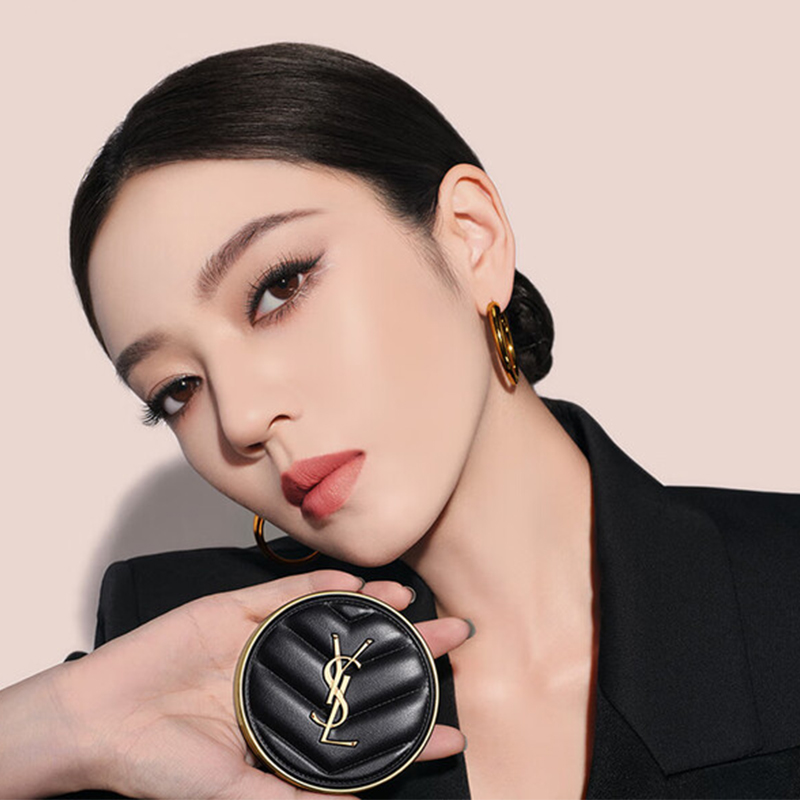 圣罗兰新明彩柔雾轻垫粉底液20 14g高清大图