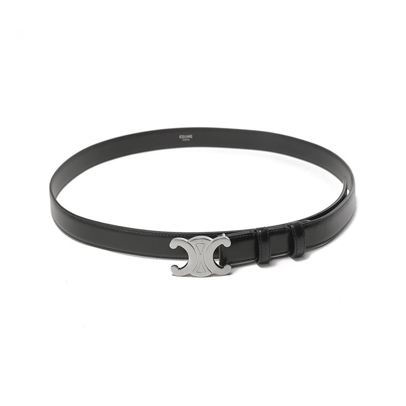 赛琳思琳celine男士牛皮不可裁剪triomphe皮带腰带45aka3a01
