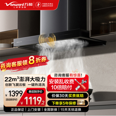 万和欧式油烟机22m³CXW-380-X739A