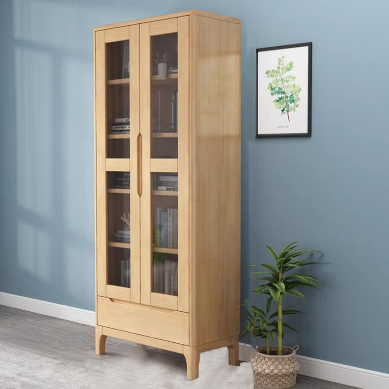 鑫金虎(XIN JIN HU) 两门书柜带玻璃门落地家用客厅组合文件展示柜高清大图