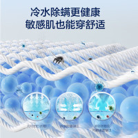 海尔(Haier)10公斤 大容量 全自动 波轮洗衣机 除螨洗 钢化玻璃上盖 政府补贴 XQB100-M1269