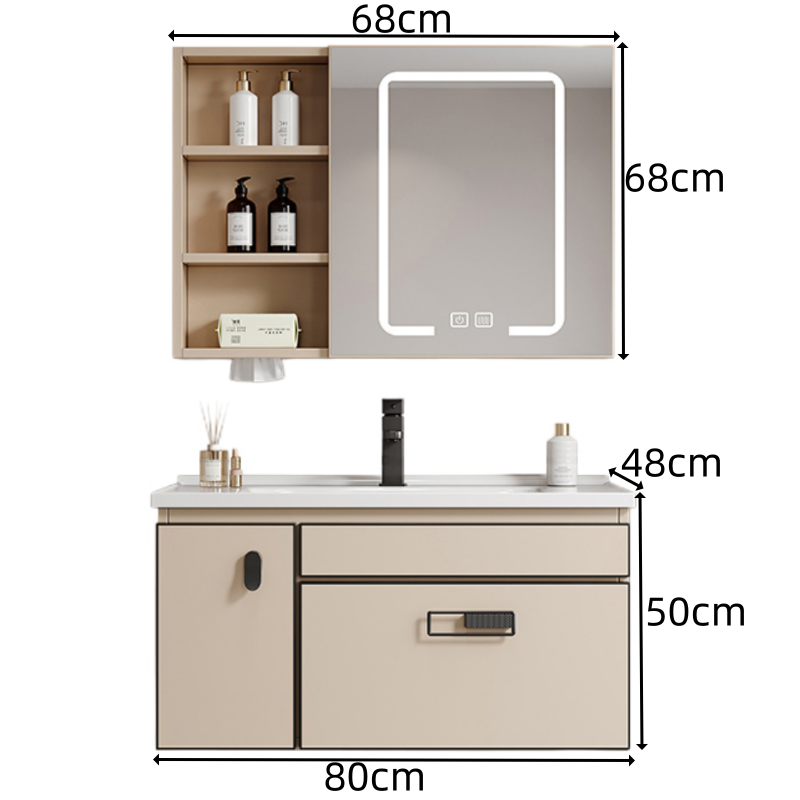 豫龙都卫浴柜80cm个高清大图