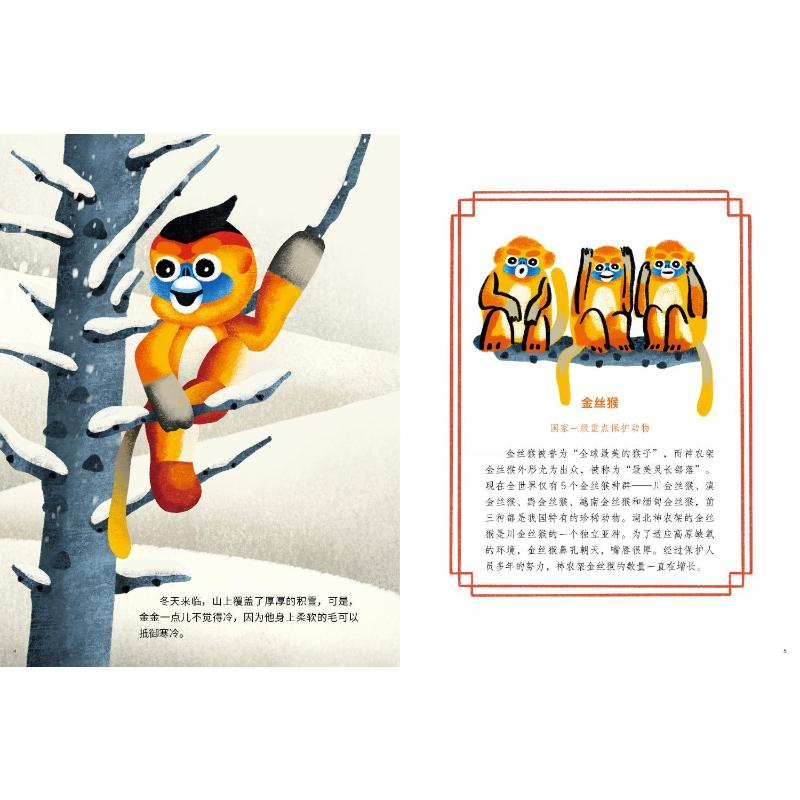 醉染图书冰雪梦 金丝猴滑雪9787531361206高清大图