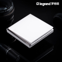 罗格朗(Legrand)插座面板逸远素月白二开多控双联中途开关2开两开双开三控86型家用暗装墙壁电源开关