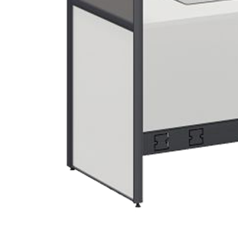 臻远ZYGW-108职员桌办公桌屏风工作卡位 直排单人位高清大图