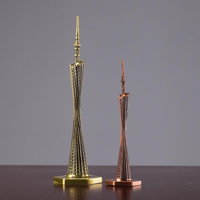 美帮汇广州塔模型小蛮腰合金摆件 金属工艺品 家居装饰品客厅酒柜办公室高清大图