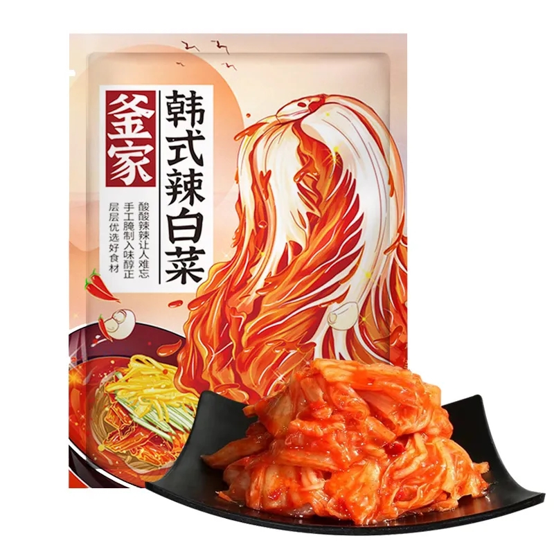 苏宁宜品 韩国泡菜 450g*5袋 韩国泡菜正宗辣白菜韩式下饭菜东北特产延边朝鲜腌制酱菜咸菜小袋