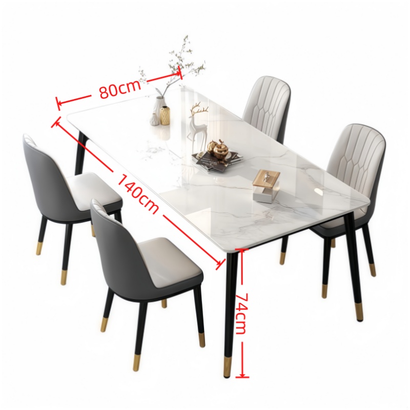 悦兴诚饭桌长1.4m+4椅套高清大图