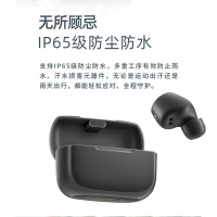 漫步者真无线蓝牙耳机入耳式单双耳降噪华为苹果小米通用送游戏机耳机套TWS1Pro 云白色