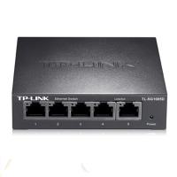 TP-LINK 5口千兆交换机 企业级交换器 监控网络网线分线器 分流器 金属机身 TL-SG1005D（QH）