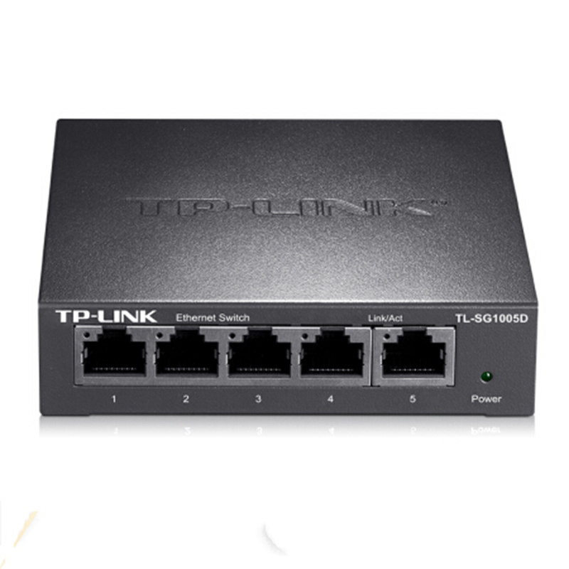 TP-LINK 5口千兆交换机 企业级交换器 监控网络网线分线器 分流器 金属机身 TL-SG1005D（QH）