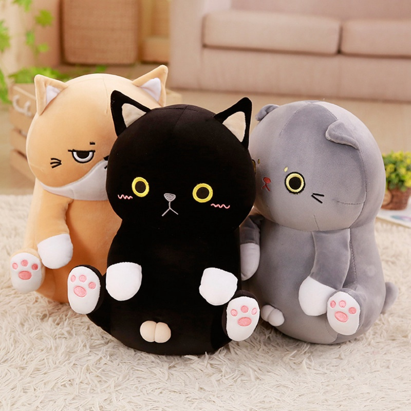 红揍猫咪公仔娃娃毛绒玩具可爱床上睡觉抱枕女孩玩偶生日