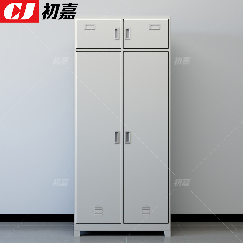 初嘉(CJ)ZSYJ-10 双人内务柜铁皮更衣柜储物柜宿舍衣帽物品柜士兵柜高清大图