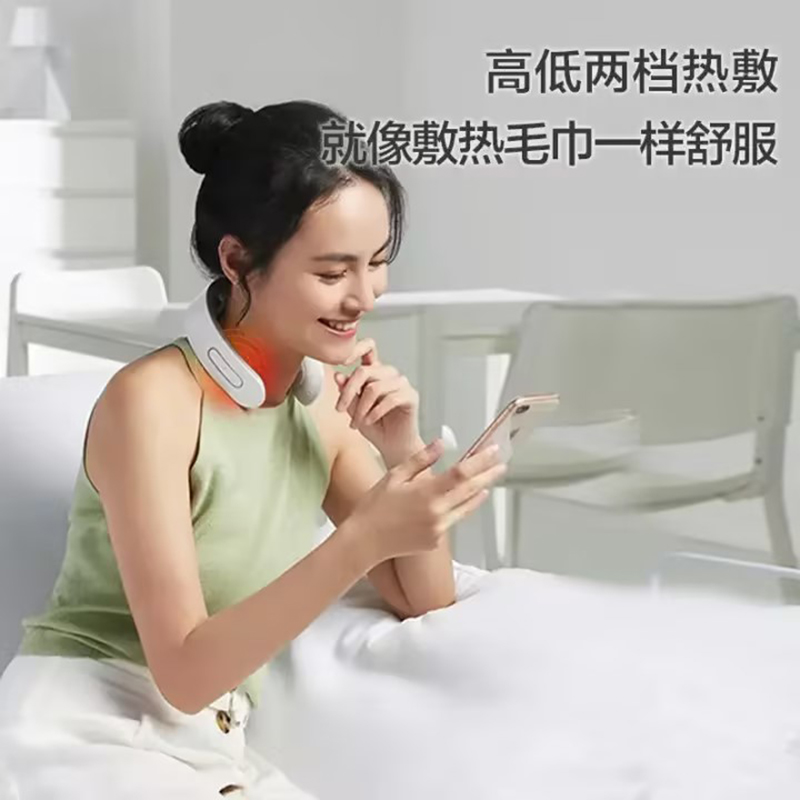 小熊颈椎按摩器颈部按摩仪肩颈护理脉冲肩颈按摩AMQ-B04K1高清大图
