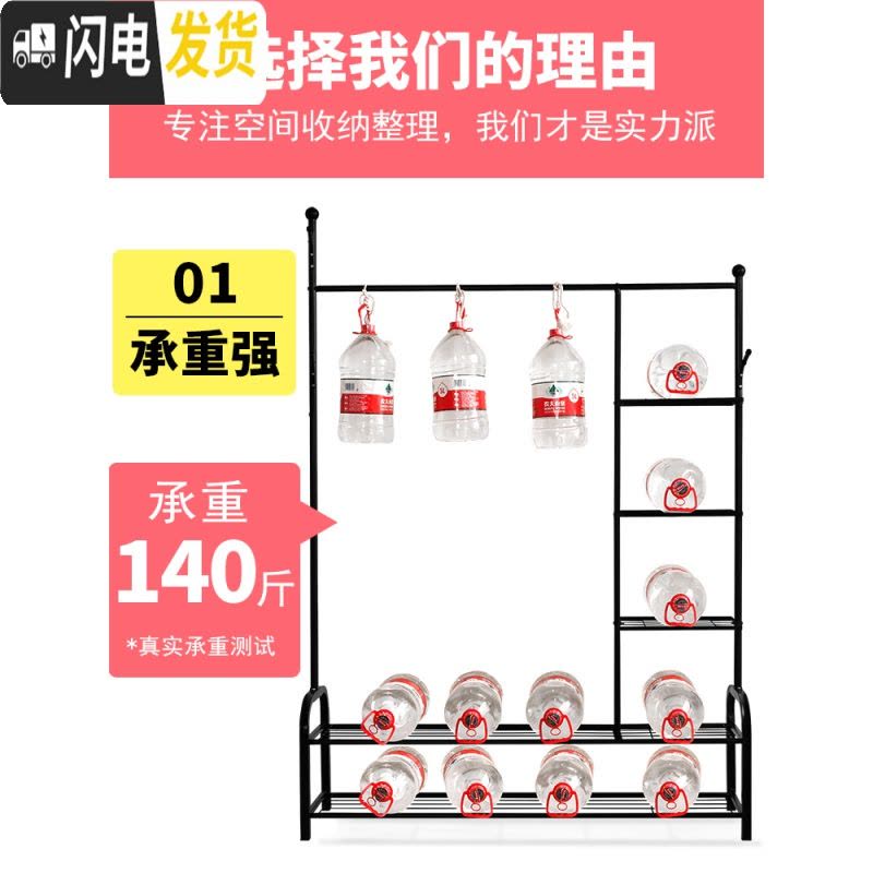 三维工匠单杆式晾衣架落地简易挂衣家用卧室内晒衣架折叠阳台凉衣服的架子 经典大号-黑-100CM 1个晾衣架配件图片