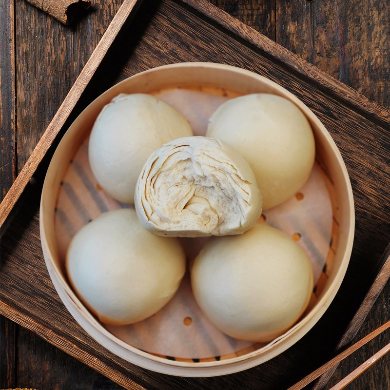 馒头1斤山东老面馒头千层戗面纯手工馒头早点面点早餐面食馍馍