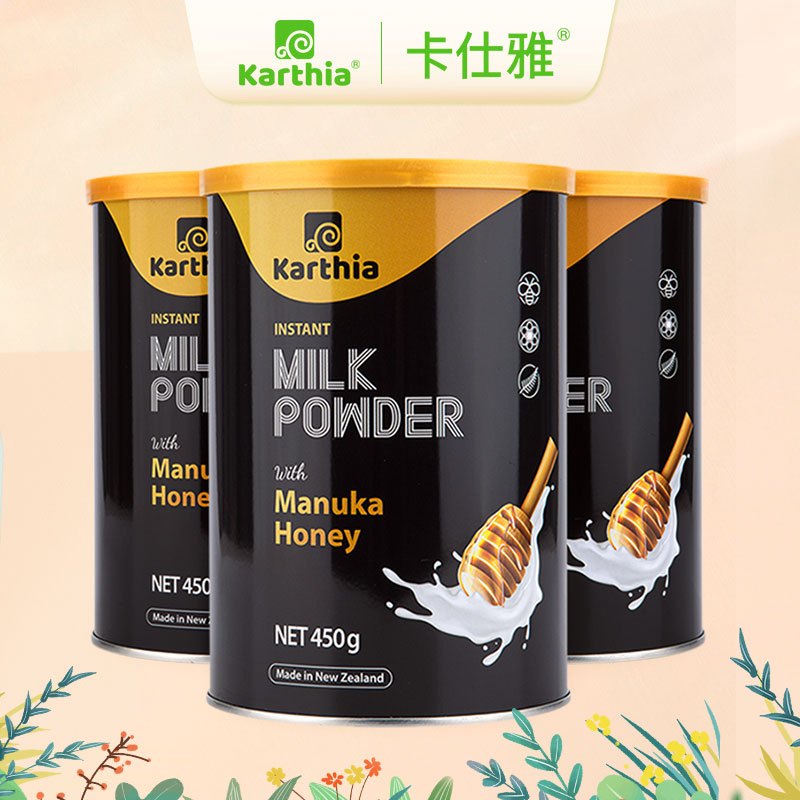 [共发2罐]卡仕雅奶粉新西兰原装进口奶粉麦卢卡奶粉450g*2