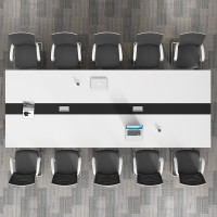 【三神】办公桌会议桌板式会议接待洽谈桌简约钢架长条桌