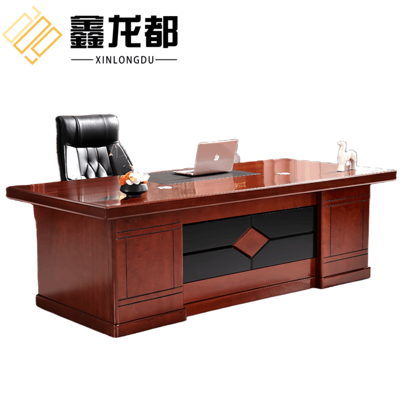 鑫龙都班台1.8米桌椅组合套图片