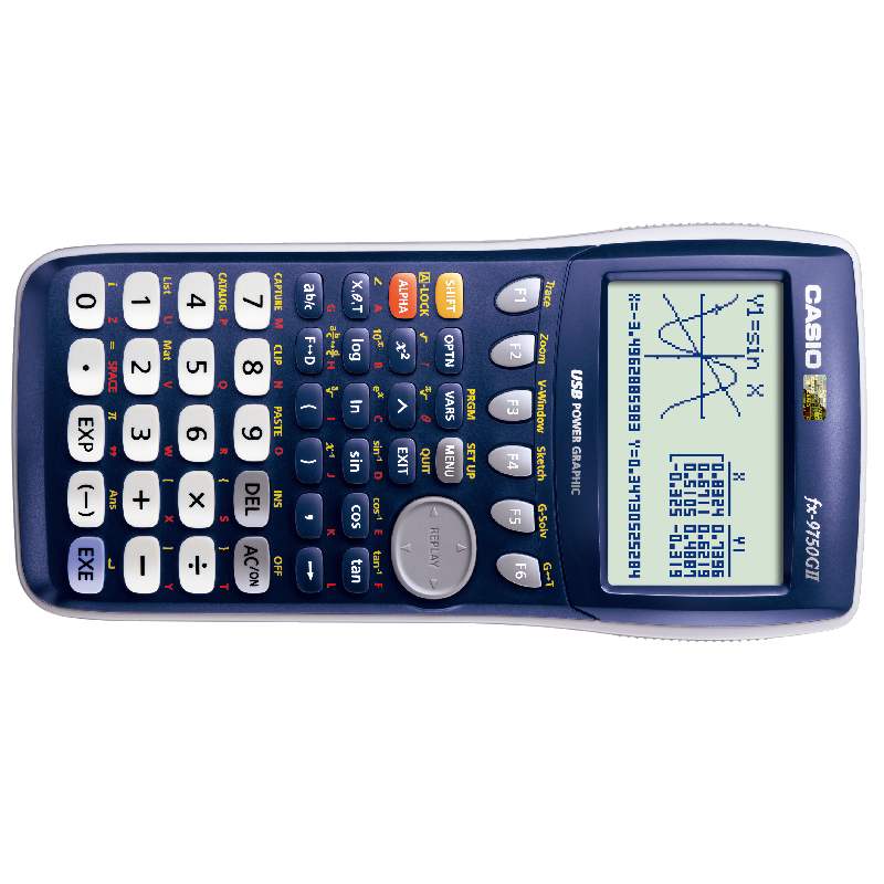 卡西欧（CASIO）FX-9750GII 图形计算器 深蓝色宁选