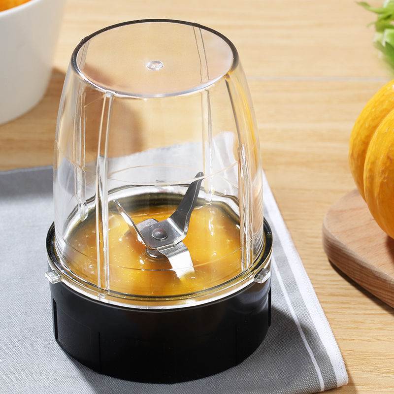 红色-单杯单刀 熊博士婴儿辅食机小型打泥机电动研磨料理粉碎机多功能