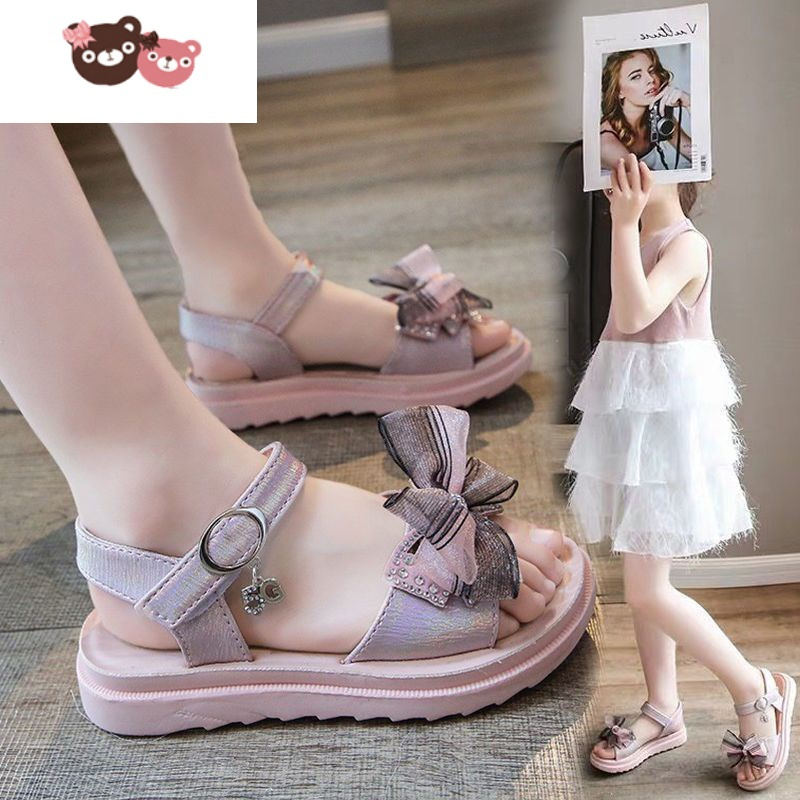 光5到12岁11女孩10夏天9小孩穿8女童7公主鞋6软底时尚运动4儿童凉鞋