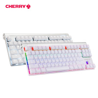 樱桃（CHERRY）旗舰店 MX Board 8.0 电竞游戏RGB 背光机械键盘87键 背光游戏机械键盘白色青轴