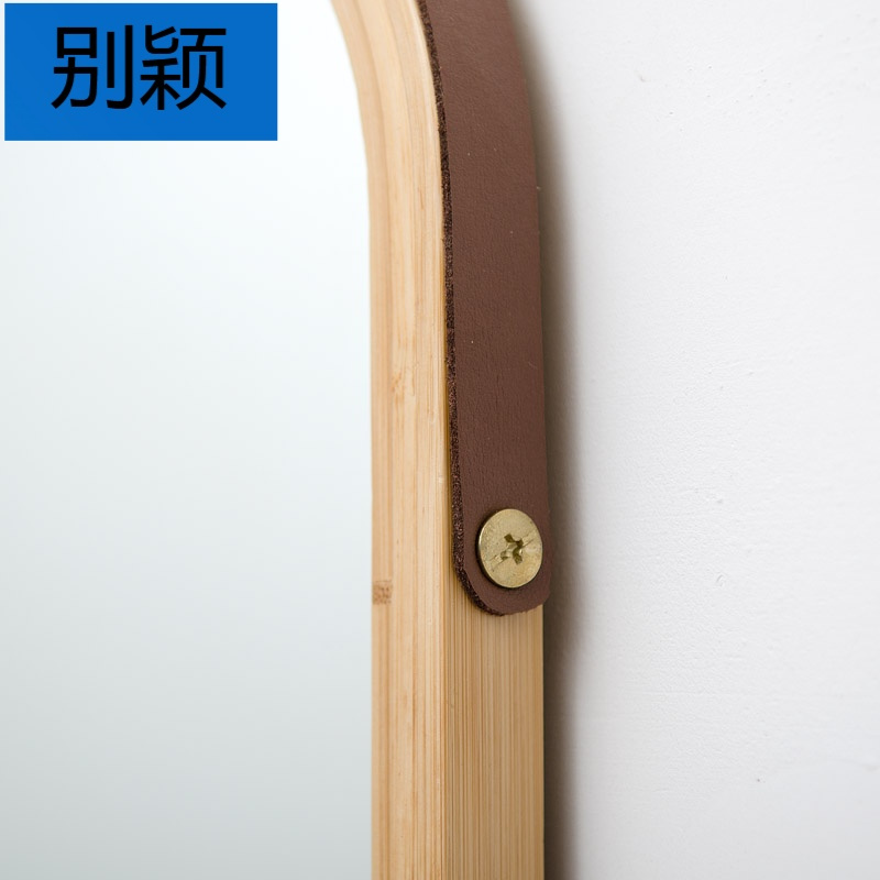 别颖欧式创意圆形镜子壁挂式卫生间浴室镜穿衣镜化妆镜洗手间美式挂镜