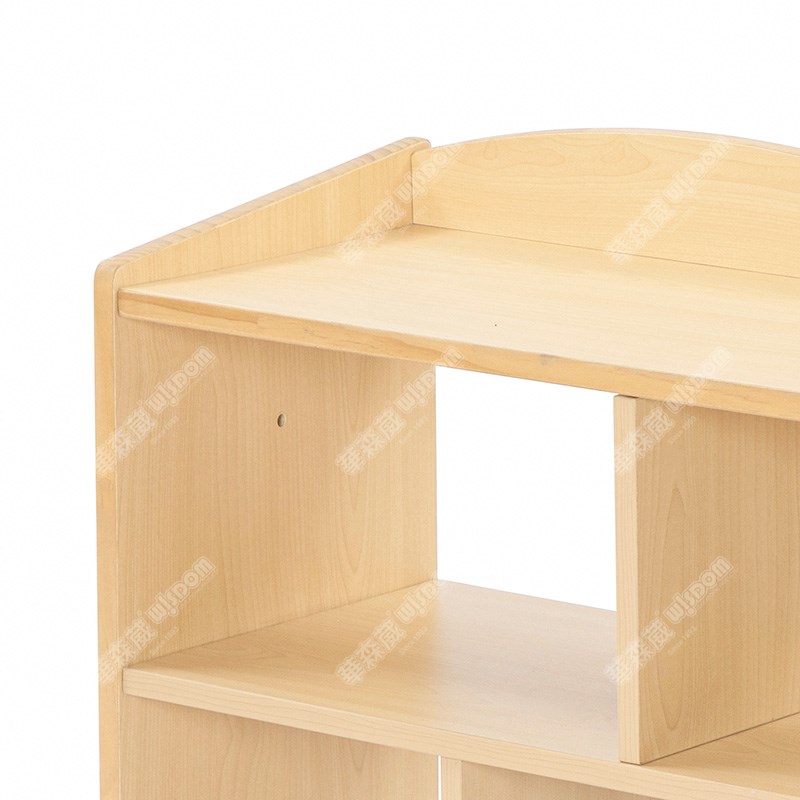 维也纳实木5格中空柜L80-枫木纹高清大图