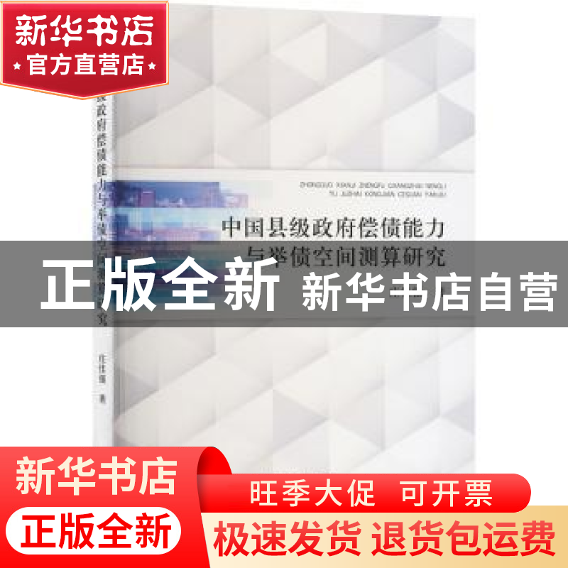 正版 中国县级政府偿债能力与举债空间测算研究 庄佳强 经济科学