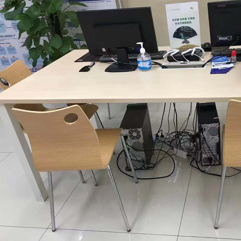 DXBG加固钢木电脑桌台式桌加长双人简约现代会议桌填单桌[工厂现做 7天内发货]