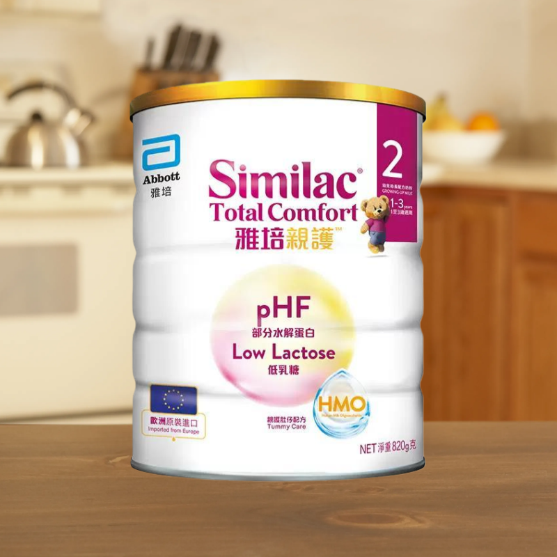 雅培(Abbott)港版心美力部分水解蛋白2段820g/罐装 Similac亲护系列 成长保护力宝宝奶粉2段(1-3岁)高清大图