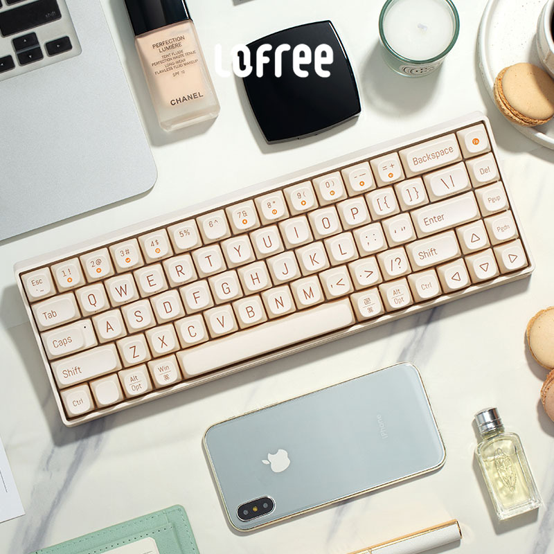 洛斐LOFREE OE902 小翘68三模机械键盘-豆腐