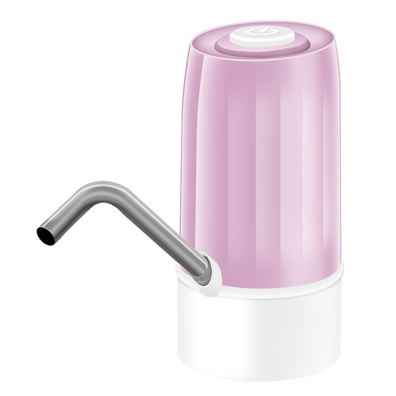 官方版玫瑰金苏宁自营/桶装水电动抽水器 按压器虹吸管矿泉水大桶自动饮水机