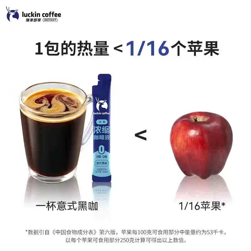瑞幸咖啡luckin coffee 浓醇意式黑咖咖啡液15ml*15条 新鲜现制低卡便携随时享高清大图