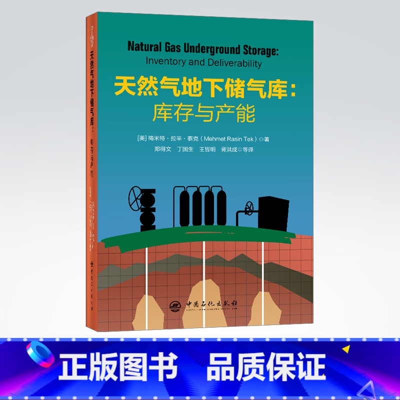 [正版]天然气地下储气库:库存与产能 可用于研究生和本科生教学、研究、咨询和专家认证工作 中国石化出版社高清大图