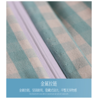 禧星缘 单人三件套 枕头套:48*74cm 被套: 150*200cm 床单: 158*210cm 绿方格加厚纯棉三件套