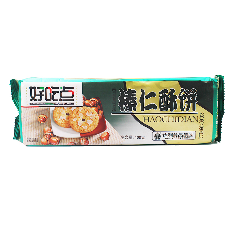 好吃点榛仁酥108g饼干休闲零食送礼佳品