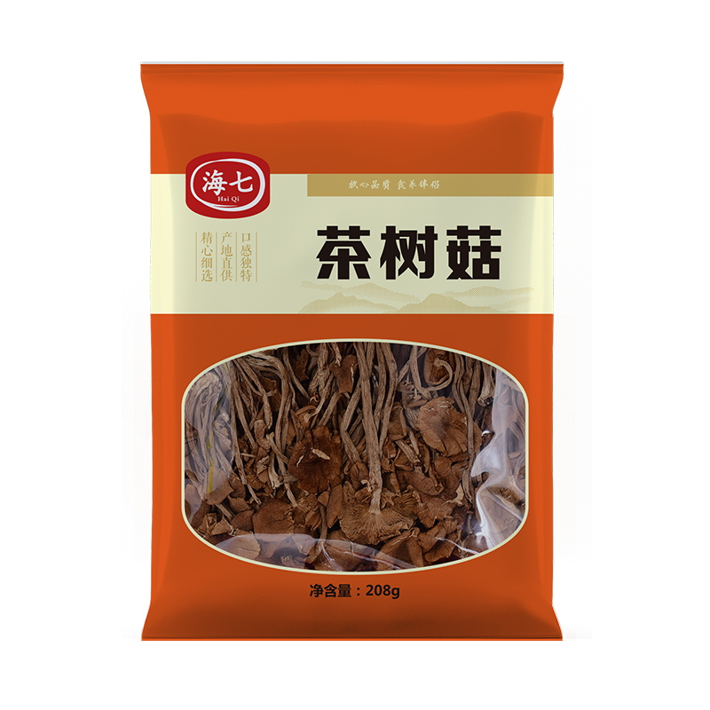 海七南北干货茶树菇208g高清大图