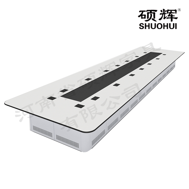 [硕辉]JY8077指挥会议桌 定制全钢办工桌 1000*1000*760mm