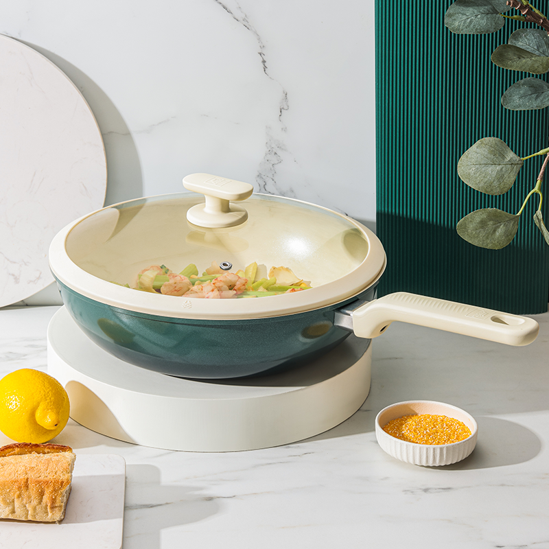 WORLD KITCHEN 纳米陶系列不粘炒锅WK-CG30J58C-JY/KZ