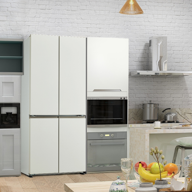 松下(panasonic)510l无霜变频对开十字门白大容量电冰箱家用nr-ed51