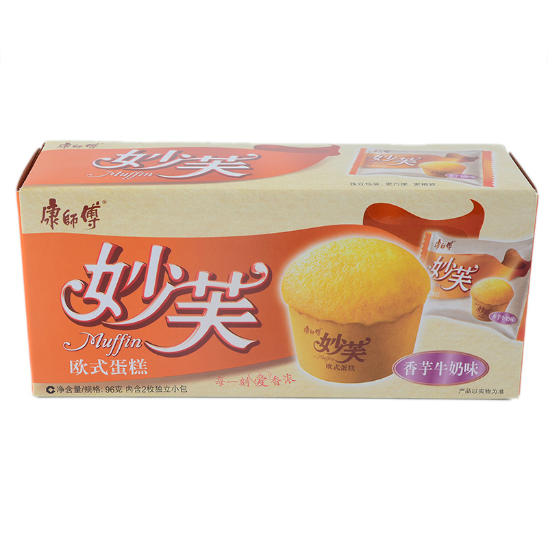 康师傅 妙芙欧式蛋糕(香芋牛奶味)96g/盒