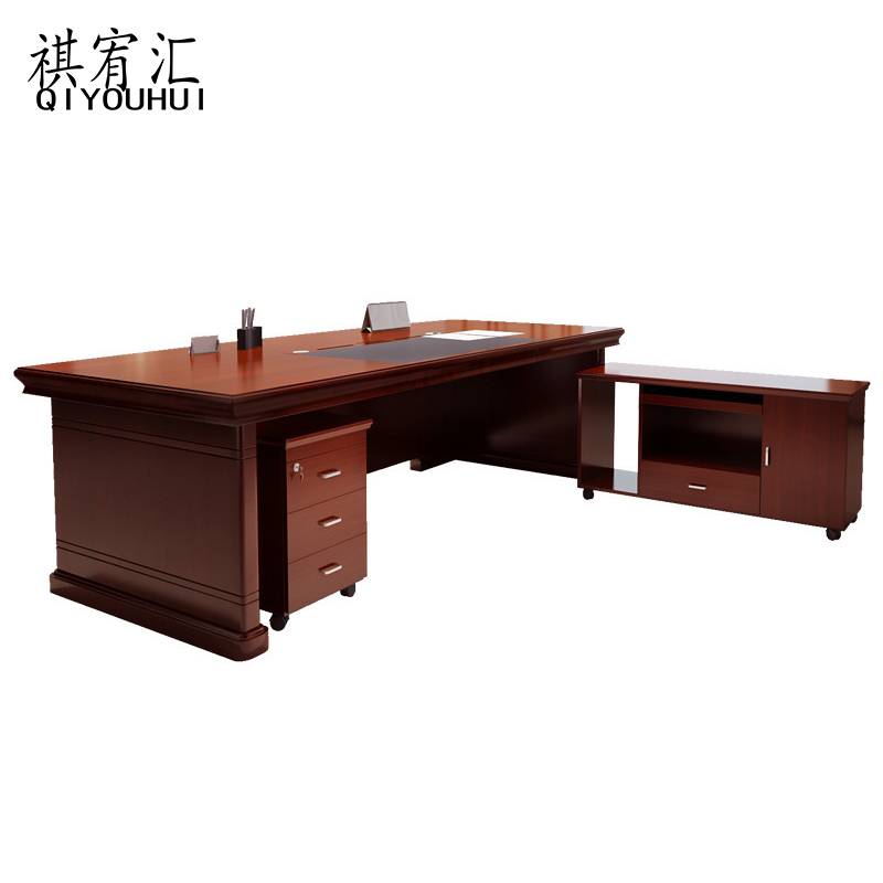 祺宥汇 办公桌 1.8m班台+副柜 张高清大图