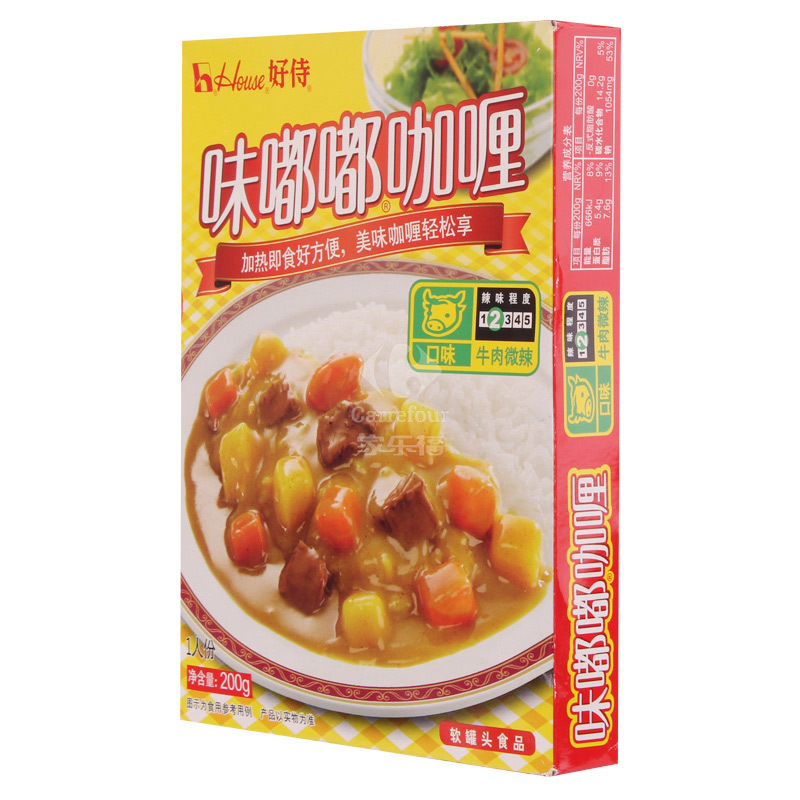 [苏宁易购超市]好侍味嘟嘟咖喱牛肉(微辣)200g