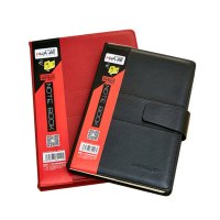 HUA JIE华杰 6本装 PC0003-25K 高档晋通皮革带磁铁扣 笔记本 皮革带磁铁扣 皮革本 皮抄本