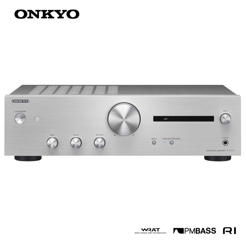 Onkyo/安桥A-9110 合并式立体声放大器2.1声道hifi功放 家用HIFI功放立体声功放