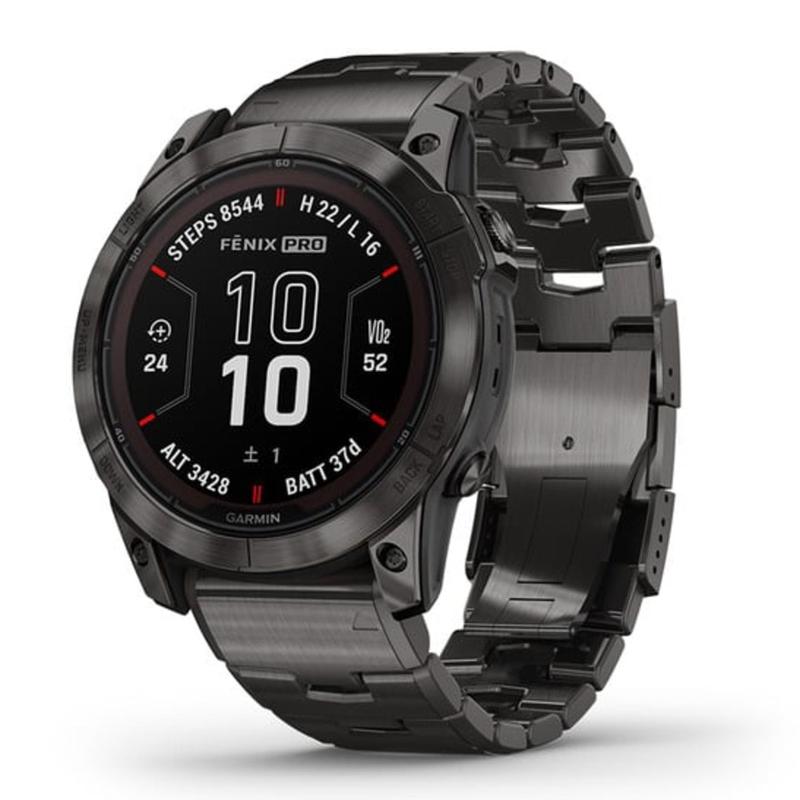Garmin/佳明多功能GPS智能手表钛合金材质续航超长男士户外运动 Black
