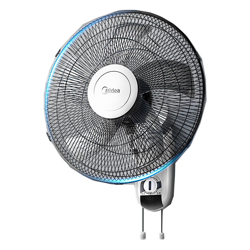 美的(Midea)壁扇16吋壁挂电风扇轻声宿舍摇头家用挂墙风扇食堂大风力工业壁扇摇头牛角扇 FWA40YA